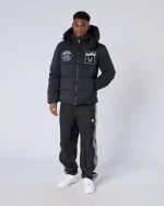 Academy Puffer Jacket Black (4)