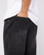 Badge Worker Jeans Black (3)