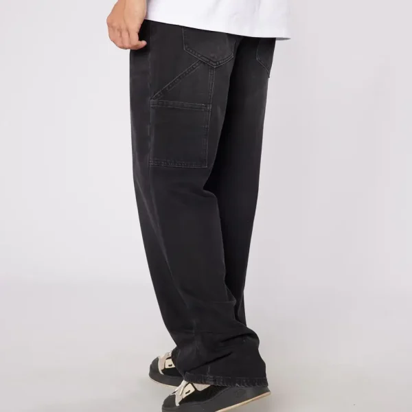 Badge Worker Jeans Black