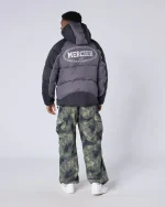 Drifter Panel Puffer Jacket Black