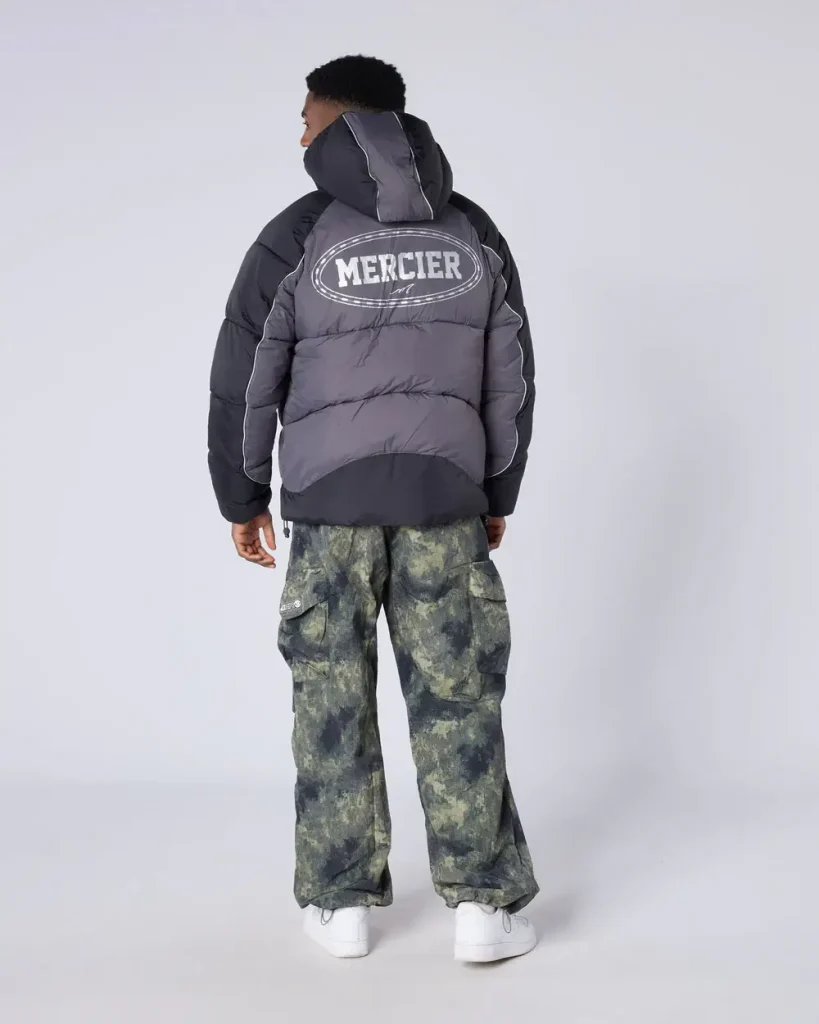 Drifter Panel Puffer Jacket Black