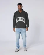 Homerun 1 4 Zip Washed Black (1)