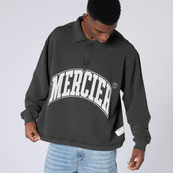 Homerun 1 4 Zip Washed Black