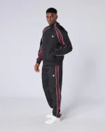 Homerun Track Top Black Burgundy (1)