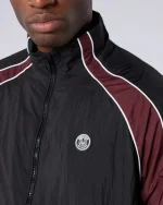 Homerun Track Top Black Burgundy (2)