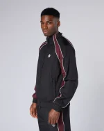 Homerun Track Top Black Burgundy (4)