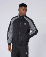 Homerun Track Top Black Grey
