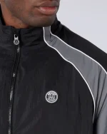 Homerun Track Top Black Grey (2)