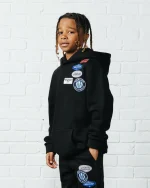 Junior OG Badge Hoodie Black (2)