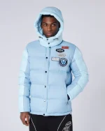 OG Badge Panelled Jacket Sky Blue