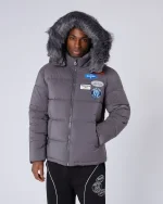 OG Badge Puffer Jacket Grey (2)