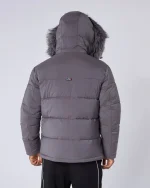 OG Badge Puffer Jacket Grey (4)