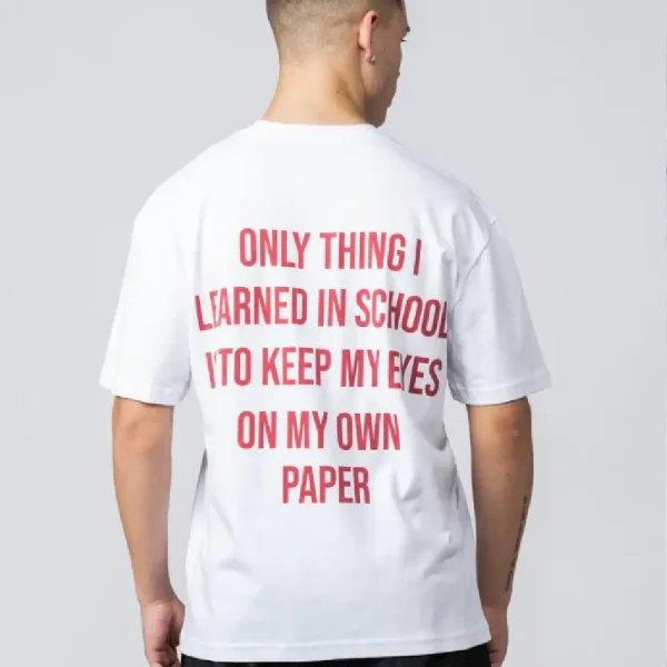 Paper Vision Tshirt White Red