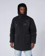 Premium OG Badge Parka Coat Black (5)