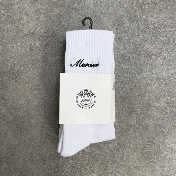 Signature Mercier 2pack Socks White
