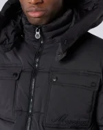 Signature Puffer Jacket Black (3)