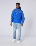 Tapered Washed Denim Jeans (6)