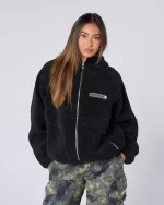 Tempo Borg Jacket Black (2)