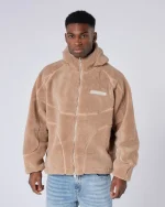 Tempo Borg Jacket Brown (1)