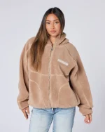 Tempo Borg Jacket Brown (2)