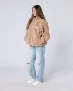 Tempo Borg Jacket Brown (5)