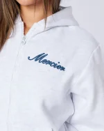 Womens Authenticity Zip Tracksuit Grey (1)