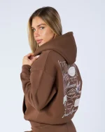 Womens Chocolate Multi Tour Tracksuit (2)