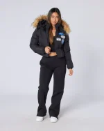 Women's Cropped OG Puffer Jacket Black