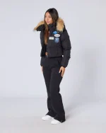 Women's Cropped OG Puffer Jacket Black (4)
