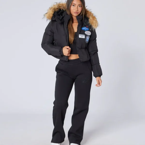 Women's Cropped OG Puffer Jacket Black