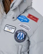 Women's Cropped OG Puffer Jacket Grey (2)