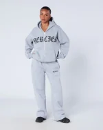 Womens Gothic Zip Tracksuit Grey