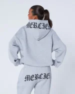 Womens Gothic Zip Tracksuit Grey (3)