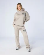 Womens Guerrilla Tracksuit Ecru (2)