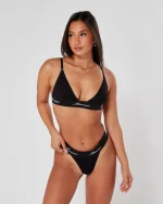 Womens Mercier Black Thong (1)