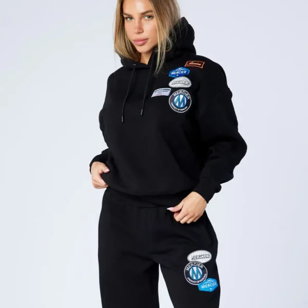 Womens Mercier OG Badge Hoodie Black