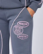 Womens New Wave Badge Tracksuit Grey (2)