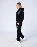 Womens OG Badge Hoodie Black Tiffany (3)