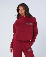Womens Player Tracksuit Maroon (1)