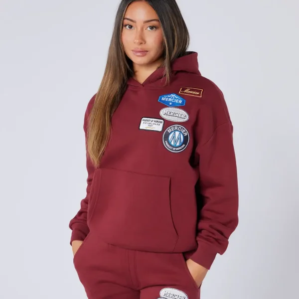 Womens Relaxed OG Badge Tracksuit Cabernet