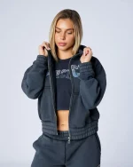 Womens Shatter Tracksuit Washed Black (4)