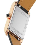 Hampton Quartz 35mm X 22mm Ladies Watch White Alligator (4)