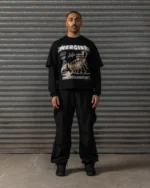 Stinger Double Layer T shirt Black (1)