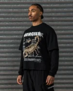 Stinger Double Layer T shirt Black (5)