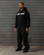 Stinger Zip up Hoodie Black (5)