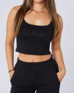 Womens Authenticity Strap Vest Black (4)