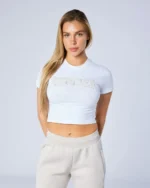 Womens City Dreams Baby Tee White (2)