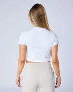 Womens City Dreams Baby Tee White (4)