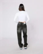 Women's Denim OG Badge LS Top (2)