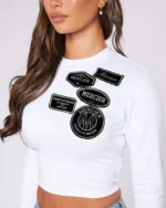 Women's Denim OG Badge LS Top (3)